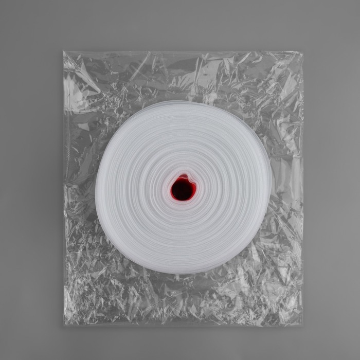 Шторная лента люверсная, органза, 10 см, 50 &plusmn; 1 м, цвет прозрачный