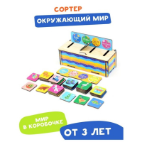 Развивающая игра &laquo;Сортер: Окружающий мир&raquo; 32 фишки