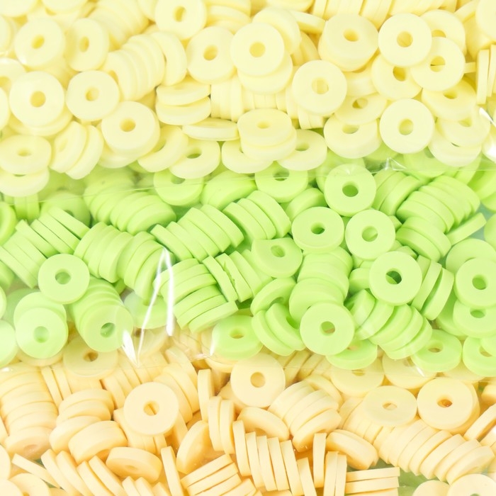 Бусины для творчества PVC "Поле лютиков" 5 цветов х 10 гр 0,6 см