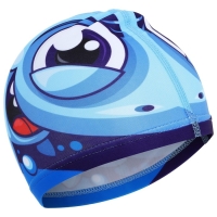 Шапочка для плавания детская ONLYTOP &laquo;Акулёнок&raquo;, тканевая, обхват 46-52 см