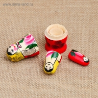 Матрёшка &laquo;Семёновская&raquo;, 3 кукольная, 7 см, высшая категория