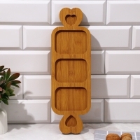 Менажница, набор 2 шт., дерево &laquo;Посуда: домашние мелочи&raquo;, домик 24х21 см., мена жница 40х12.3 см.