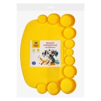 Коврик для творчества 345х230 мм "Мульти-Пульти", силиконовый, желтый Коврик для творчества 345х230 мм "Мульти-Пульти", силиконовый, желтый