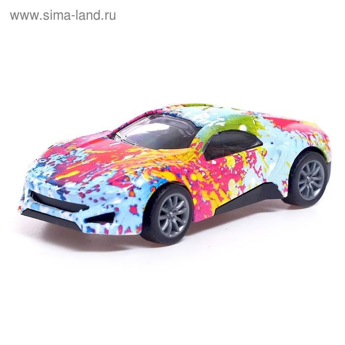 Машина металлическая &laquo;Граффити&raquo;, инерция, МИКС