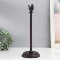 Сувенир чугун держатель д/полотенец "Птичка" 12х12х33 см Сувенир чугун держатель д/полотенец "Птичка" 12х12х33 см