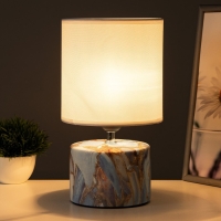 Настольная лампа "Сафари К" Е27 40Вт бело-синий 12,5х12,5х29 см RISALUX