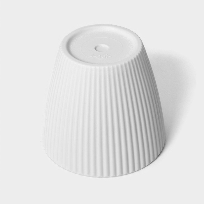 Кашпо для цветов &laquo;Рифф&raquo;, пластик, 450 мл, цвет МИКС