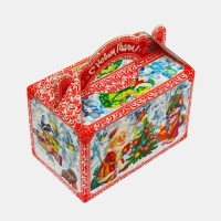 Новый год. Подарочная коробка "Приключения начинаются" новогодняя Чемоданчик средний 20 x 12 x 19 см. Новый год. Подарочная коробка "Приключения начинаются" новогодняя Чемоданчик средний 20 x 12 x 19 см.