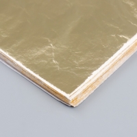 Поталь для декорирования набор 100 листов "Золото" 14х14 см Поталь для декорирования набор 100 листов "Золото" 14х14 см