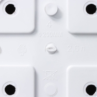 Горшок для цветов с поддоном &laquo;Сильвер ЭКО&raquo;, 2.6 л, d=20 см, цвет белый