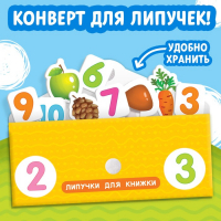 Книжка с липучками &laquo;Цифры и счёт&raquo; 12 стр.