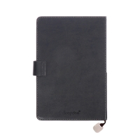 Ежедневник недатированный А5, 140л, клетка, к/зам, с ручкой, в подар. короб., Серый Ежедневник недатированный А5, 140л, клетка, к/зам, с ручкой, в подар. короб., Серый