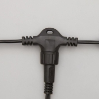 Гирлянда &laquo;Занавес&raquo; 2 &times; 6 м, IP44, УМС, тёмная нить, 1440 LED, свечение тёплое белое, 220 В