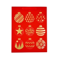 Пакет подарочный новогодний ламинированный &laquo;Шары&raquo;, L 31 х 40 х 11.5 см