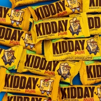 Батончик глазированный "KIDDAY mini", с карамелью и сгущенкой, ассорти,300 г