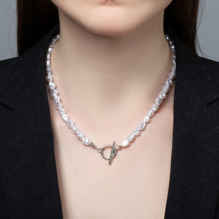 Бусы &laquo;Жемчужный бисер&raquo; шар №6, цвет белый, L=40 см