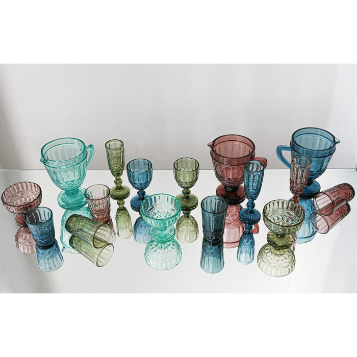 Кувшин для воды стеклянный Magistro &laquo;Ла-Манш&raquo;, 1,1 л, 14&times;19,5 см, цвет синий