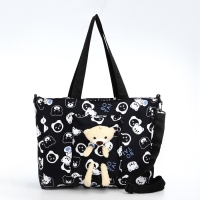 Шопер на молнии, цвет чёрный Шопер на молнии, цвет чёрный