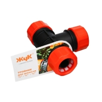 Соединитель Т-образный, цанговый, 3/4" (19 мм), пластик, &laquo;Жук&raquo;