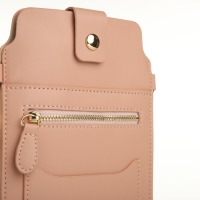 Сумка женская, кросс-боди, на магните, цвет розовый