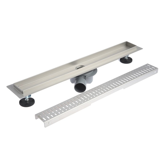 Трап линейный AFLORN AF20107-60, 600х70 мм, c флaнцeм своб. вращения 360°, нерж. сталь Трап линейный AFLORN AF20107-60, 600х70 мм, c флaнцeм своб. вращения 360°, нерж. сталь