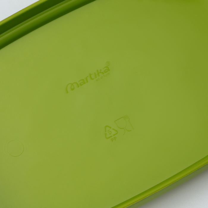 Маслёнка &laquo;Летиция&raquo;, пластиковая, 16,3&times;10,1&times;6,5 см, цвет оливковый