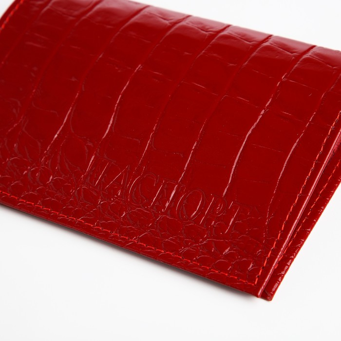 Обложка для паспорта, цвет красный Обложка для паспорта, цвет красный