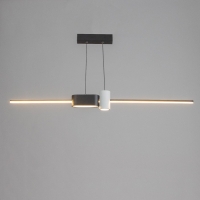 Светильник с ПДУ "Бергер" LED 18Вт 3000-6000К бело-черный 100х100 см