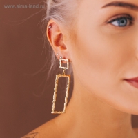 Серьги висячие &laquo;Фэнтази&raquo;, цвет золото, 7,3 см