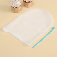 Мешок для замешивания теста Доляна &laquo;Бронк&raquo;, 35&times;22 см, цвет белый