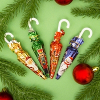 Новый год. Шоколад фигурный "Рождественский зонтик", 12 г