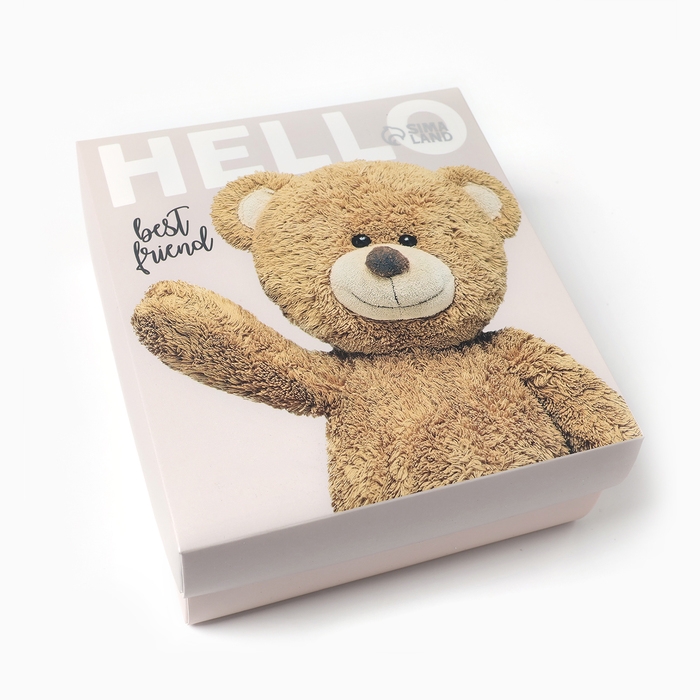 Подарочный набор термос и носки 3 пары KAFTAN "Hello", р. 36-37 (22-24 см)