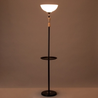 Торшер "Клаудия" 1х15Вт Е27 со столиком черный 29х29х150см Торшер "Клаудия" 1х15Вт Е27 со столиком черный 29х29х150см