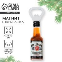 Новогодний магнит-открывашка «Новый год: На удачу», 4,2 х 13 х 5 см Новогодний магнит-открывашка «Новый год: На удачу», 4,2 х 13 х 5 см