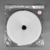 Липучка гибридная, 30 мм &times; 25 &plusmn; 1 м, цвет белый