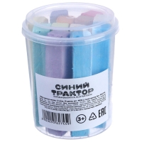 Набор цветных мелков Синий трактор, 12 штук, 10 цветов Набор цветных мелков Синий трактор, 12 штук, 10 цветов