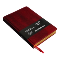 Ежедневник датированный 2025 года, A5, 168 листов в линейку, кожзам "Небраска", золотой срез, бордовый