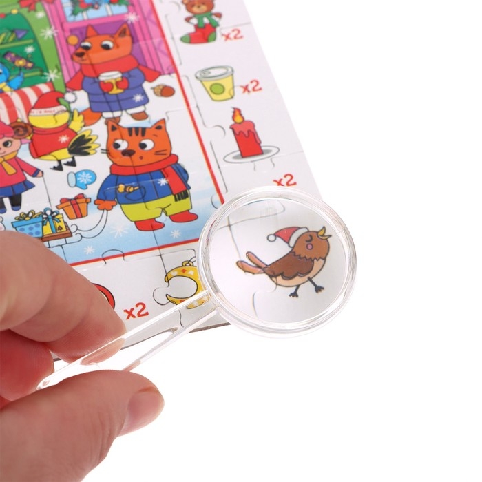 Пазл &laquo;Собери, найди, покажи. Новогодние хлопоты&raquo;, 260 деталей