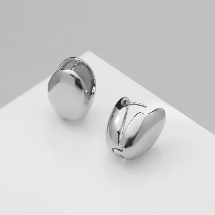 Серьги металл &laquo;Аккорд&raquo; драже, цвет серебро