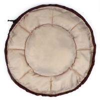 Лежанка для кошек и собак двусторонняя с игрушкой «Кофе с молоком» 50-30х12 см Лежанка для кошек и собак двусторонняя с игрушкой «Кофе с молоком» 50-30х12 см