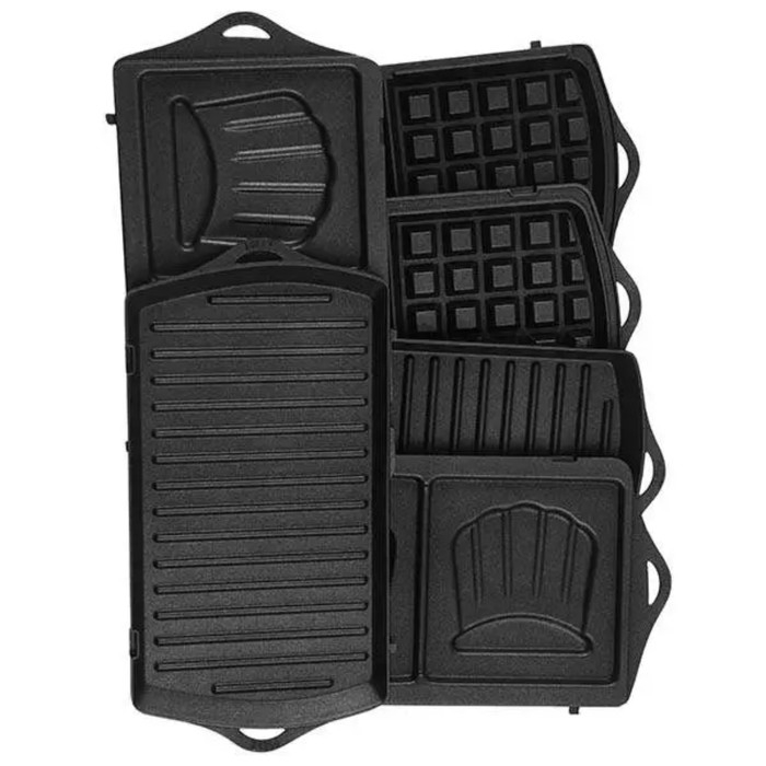 Сэндвичница MOULINEX SW611812, 700 Вт, антипригарное покрытие, чёрно-серебристая Сэндвичница MOULINEX SW611812, 700 Вт, антипригарное покрытие, чёрно-серебристая