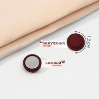 Магнит для платка &laquo;Минимал&raquo;, цвет матовый кирпичный в серебре