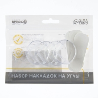 Защитные накладки на углы, круглые, набор 4 шт., силикон, Крошка Я Защитные накладки на углы, круглые, набор 4 шт., силикон, Крошка Я