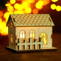 Световой декор настольный &laquo;Домики&raquo; 10 см, МИКС