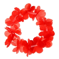 Венок гавайский световой &laquo;Алоха&raquo;, 3 режима подсветки, цвет красный