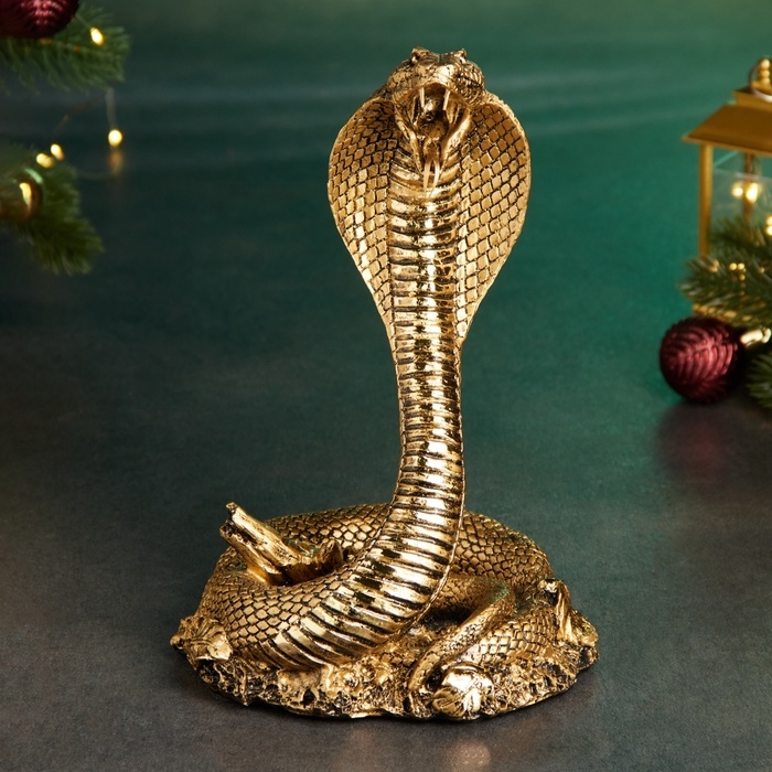 Фигура "Змея Кобра" золото