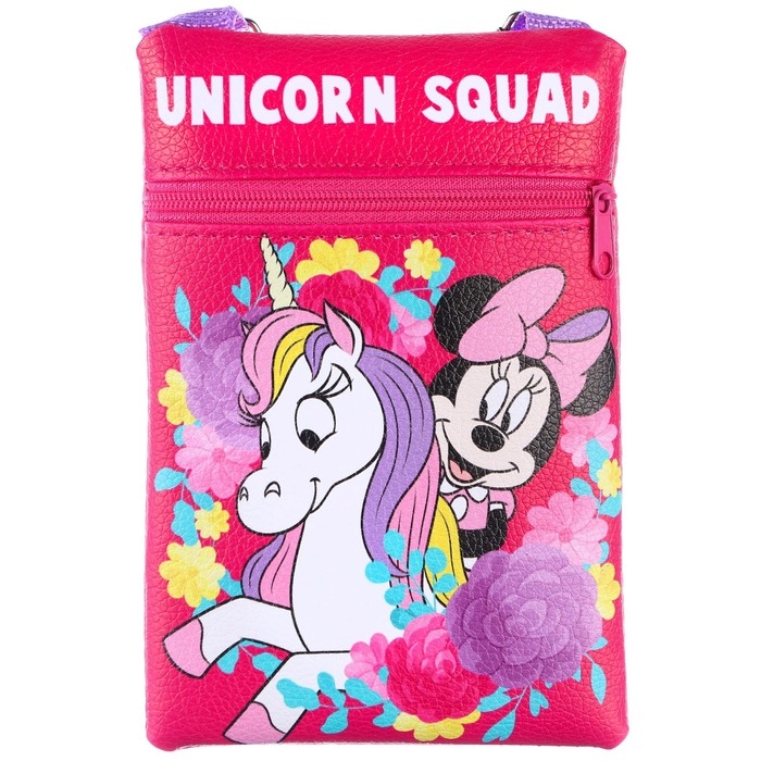 Сумка поясная детская, 11х16 см, Минни Маус