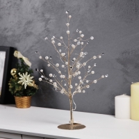 Светодиодный куст &laquo;Капли росы&raquo; 35 &times; 26 &times; 3 см, 10 LED, постоянное свечение, от батареек CR2032х2 (в комплекте), свечение тёплое белое