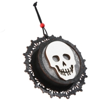 Подвеска с подсветкой &laquo;Череп&raquo;, 14,5 &times; 14,5 &times; 3 см