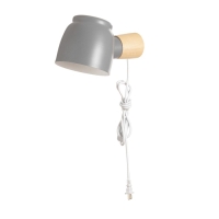 Бра "Норди" Е14 40Вт серый 11х10х19 см Бра "Норди" Е14 40Вт серый 11х10х19 см